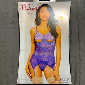 NWT 2 piece purple chemise. Very sexy lingerie!!